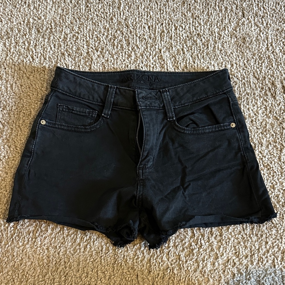Black Denim Shorts